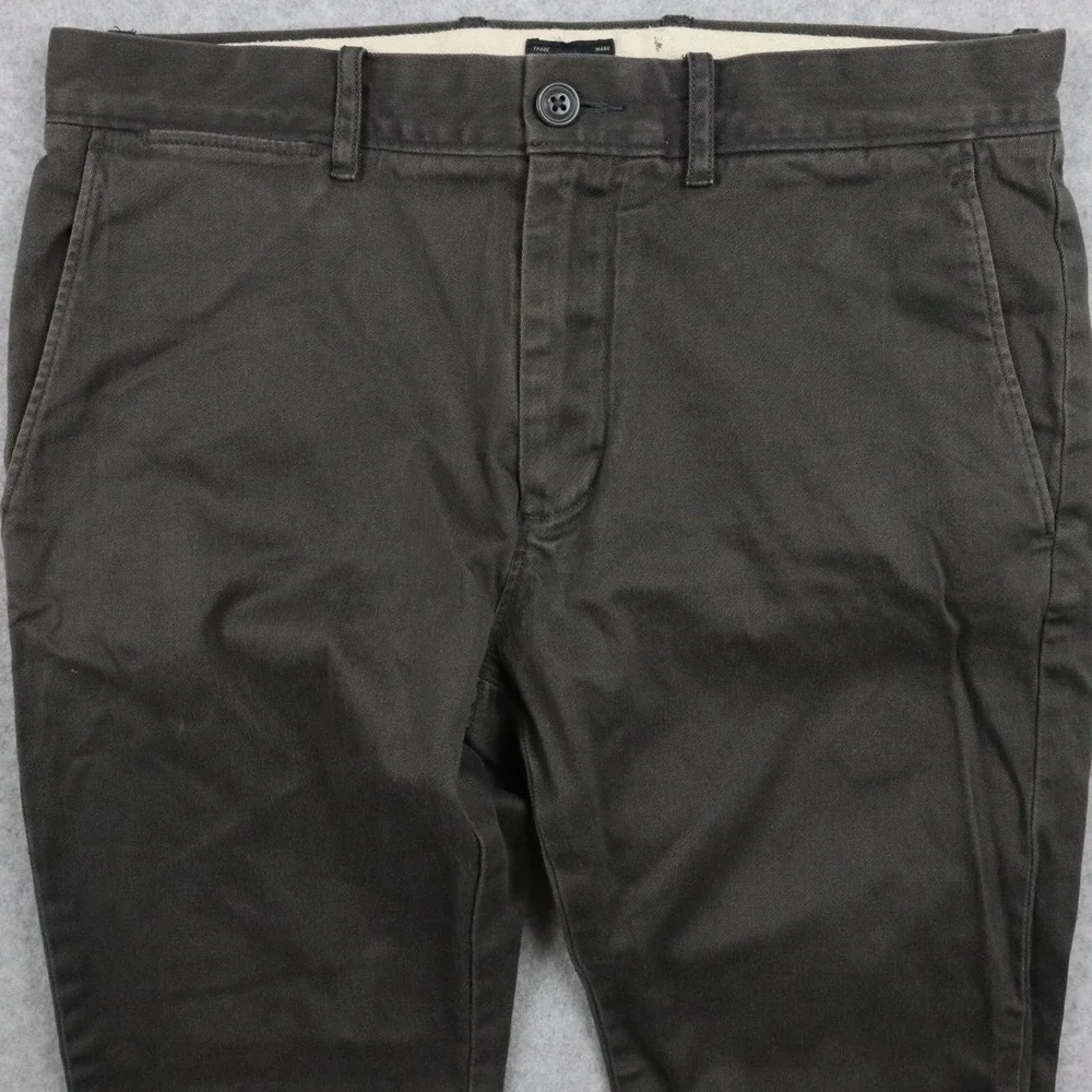 J Crew Pants Mens 30x30 484 Slim Fit Stretch Chino Casual  Flat Front Dark Brown